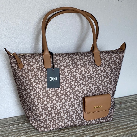 Dkny Bags Nwt Dkny Livvy Tote In Cashew Poshmark